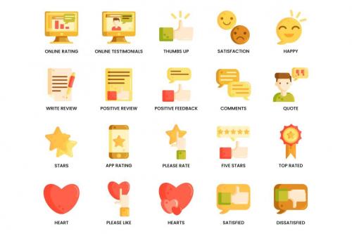 Deeezy - 60 Survey & Feedback Icons | Caramel