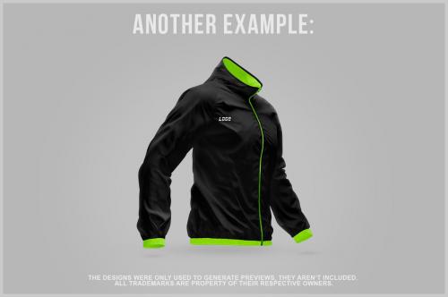 Jacket Sports Windbreaker Mockup