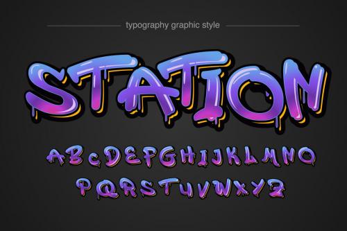 Deeezy - Neon Purple Dripping Graffiti Alphabet Deeezy - Neon Purple Dripping Graffiti Alphabet