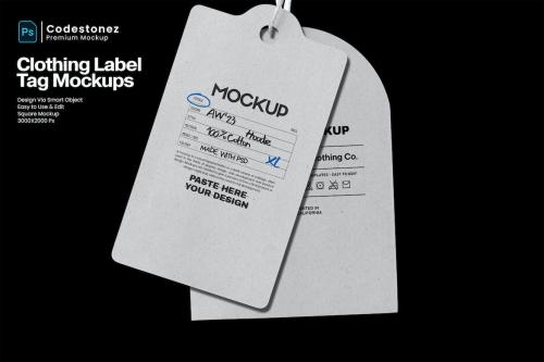Clothing Label Tag Mockups