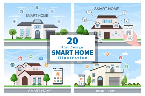 Deeezy - 20 Smart Home Technology Vector Deeezy - 20 Smart Home Technology Vector