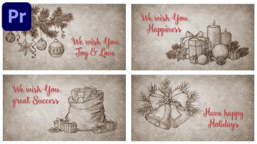 Christmas Retro Greeting Cards - 48989061