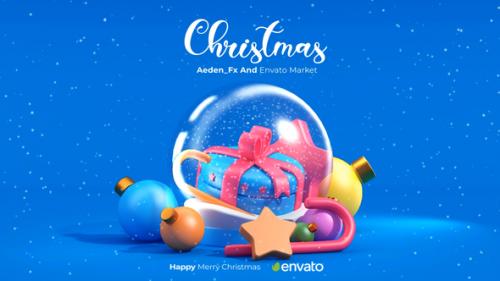 Merry Christmas Logo Intro - 49590313