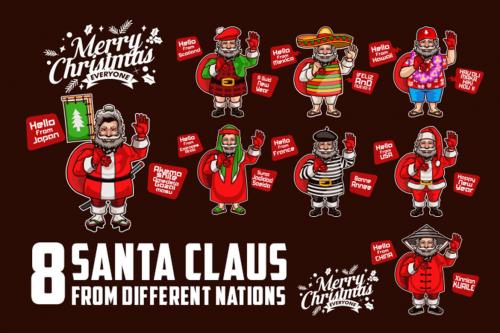 Deeezy - International Santa Cartoon Mascot Deeezy - International Santa Cartoon Mascot