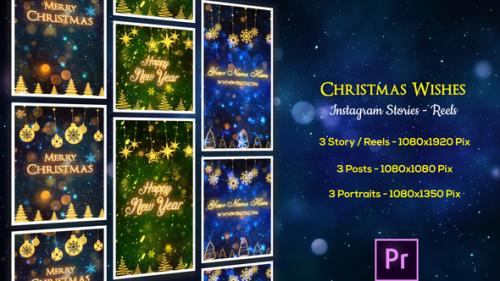 Christmas Wishes - Instagram Stories - Premiere Pro - 49640308