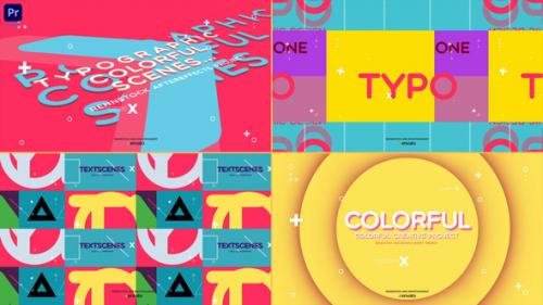 Minimal Colorful Typo Intro - 49643763