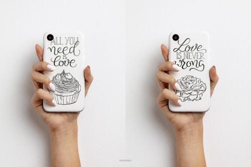 Deeezy - Muffins, Sweets and Roses Vector Illustrations