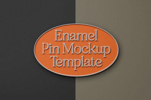 Enamel Logo Pin Mockup