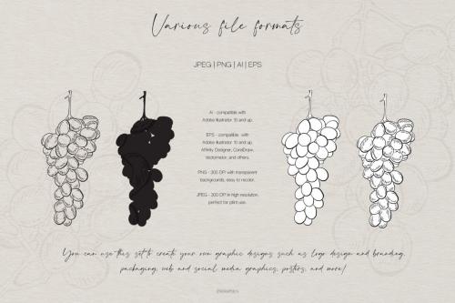 Deeezy - Hand Drawn Fruits and Veggies Vector Illustrations