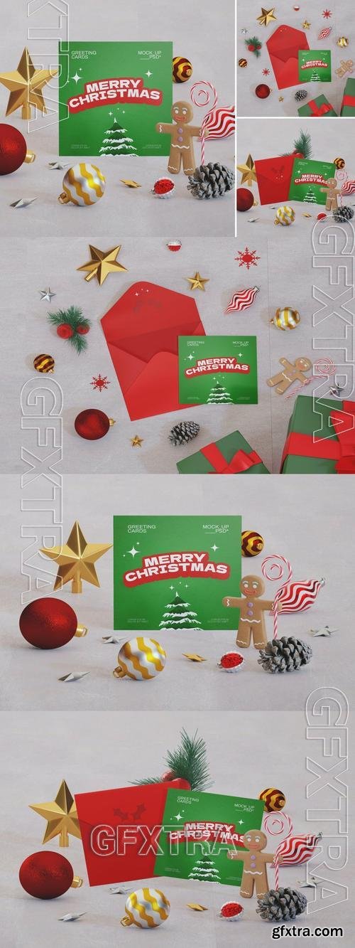Christmas Greeting Card Mockup 76JK6ZY