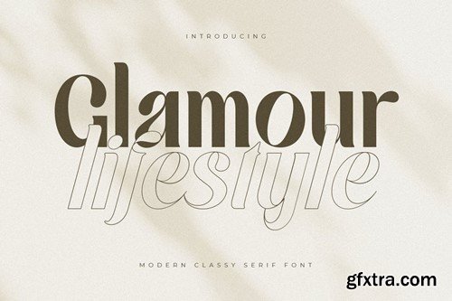 Glamour Lifestyle - Modern Classy Serif Font T3JKT3G