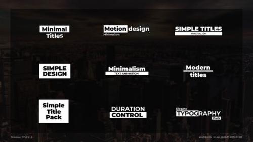 Minimal Titles 1.0 | MOGRT - 49790482