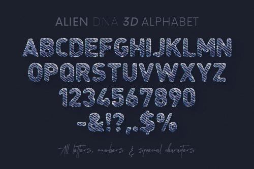 Deeezy - Alien DNA Science - 3D Lettering