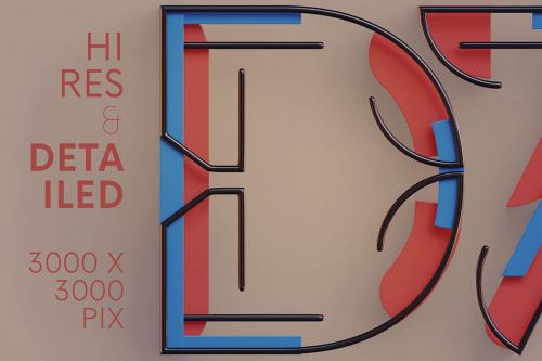 Deeezy - Geometrico - 3D Lettering Deeezy - Geometrico - 3D Lettering