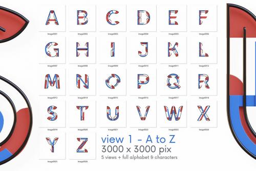 Deeezy - Geometrico - 3D Lettering Deeezy - Geometrico - 3D Lettering