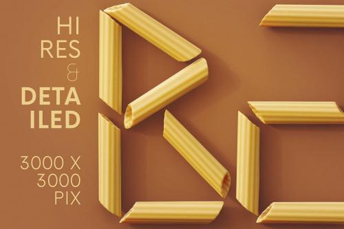 Deeezy - Penne Pasta - 3D Lettering Deeezy - Penne Pasta - 3D Lettering
