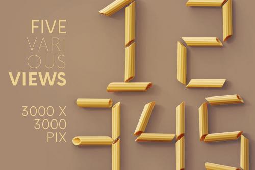 Deeezy - Penne Pasta - 3D Lettering Deeezy - Penne Pasta - 3D Lettering