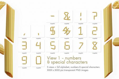 Deeezy - Penne Pasta - 3D Lettering Deeezy - Penne Pasta - 3D Lettering