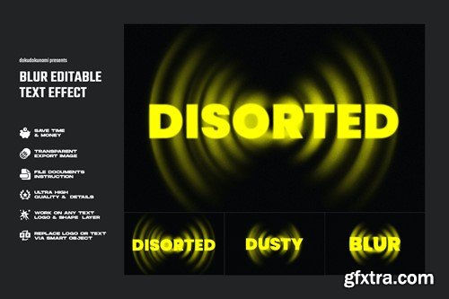 Blur Editable Text Effect WXMCNLL
