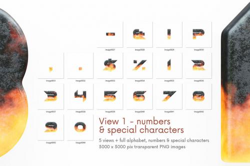 Deeezy - Metal &amp; Fire - 3D Lettering