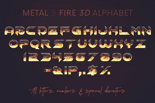 Deeezy - Metal &amp; Fire - 3D Lettering