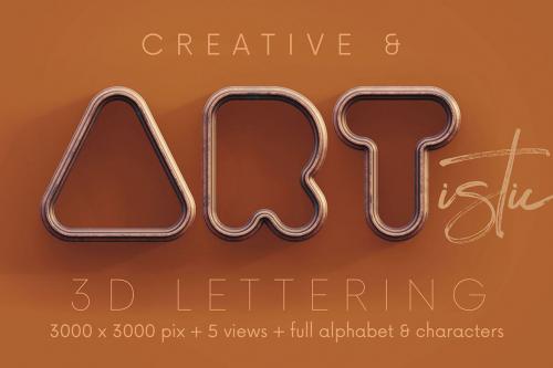 Deeezy - Outline Cooper - 3D Lettering