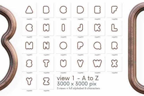 Deeezy - Outline Cooper - 3D Lettering