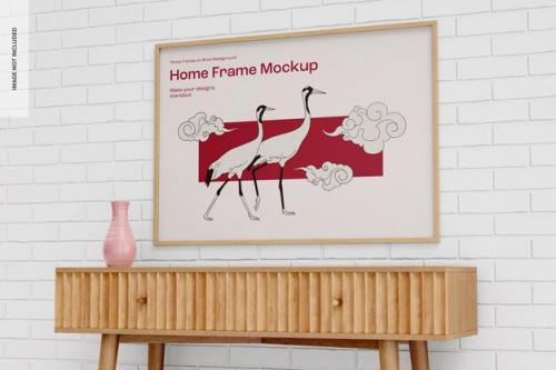 Rectangular Home Frame Mockup, Side View
