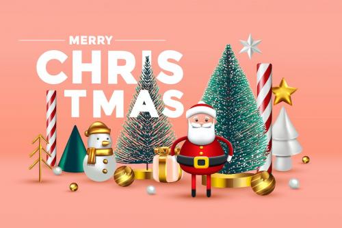 Merry Christmas composition