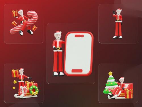 Santa Claus 3D Illustration V4