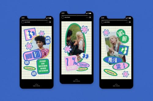 White Colorful Fashion Sale Instagram Booster