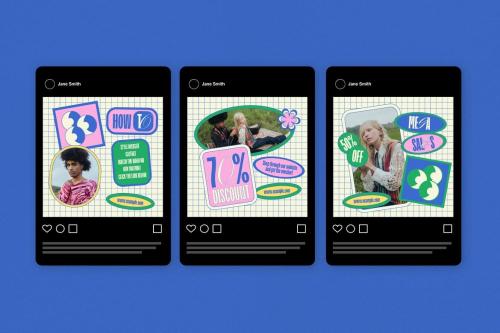 White Colorful Fashion Sale Instagram Booster