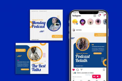 Betalk - Podcast Instagram Post Template