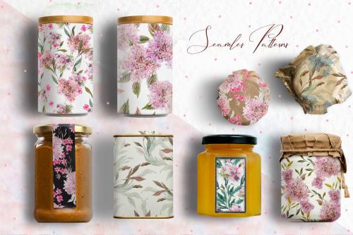 15 Watercolor Hydrangea Patterns 15 Watercolor Hydrangea Patterns