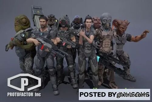 SCI FI SHOOTER CHARACTERS PACK VOL 1 v2.5