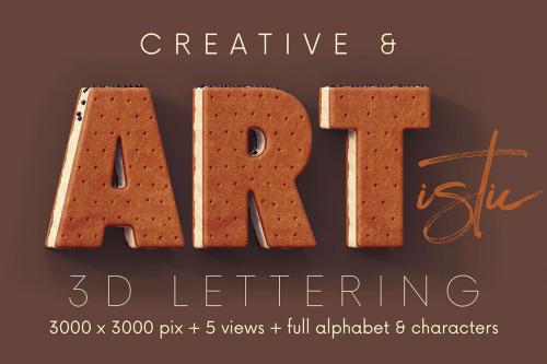 Deeezy - Ice Cream Sandwich - 3D Lettering