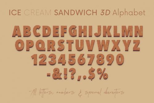 Deeezy - Ice Cream Sandwich - 3D Lettering