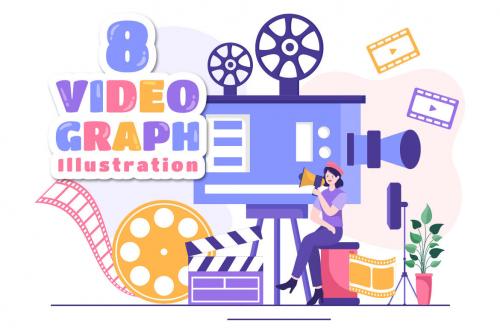 Deeezy - 8 Videographer Services Illustration