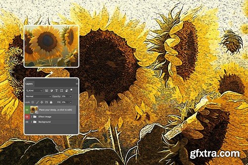 Painted Artist Photo Effect N5NR5TM