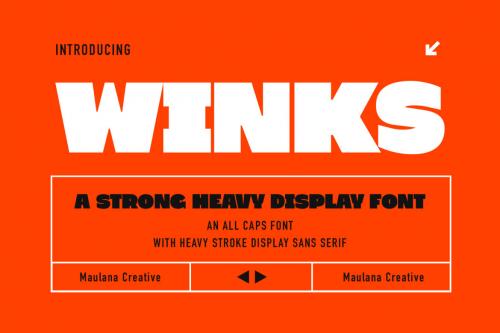 Deeezy - Winks Strong Heavy Display Font