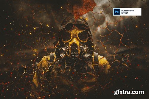 Burn Photo Effect D6Z9LJA Burn Photo Effect D6Z9LJA