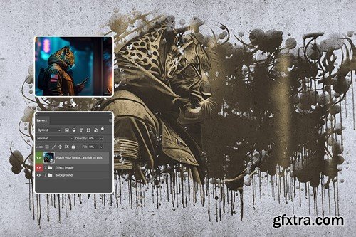 Liquid Painting Photo Effect F997FBL Liquid Painting Photo Effect F997FBL