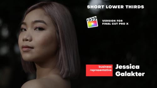 Short Lower Thirds | Final Cut Pro - 49816898