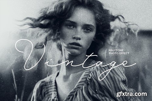Vintage Halftone Photo Effect ZGVDZHE Vintage Halftone Photo Effect ZGVDZHE