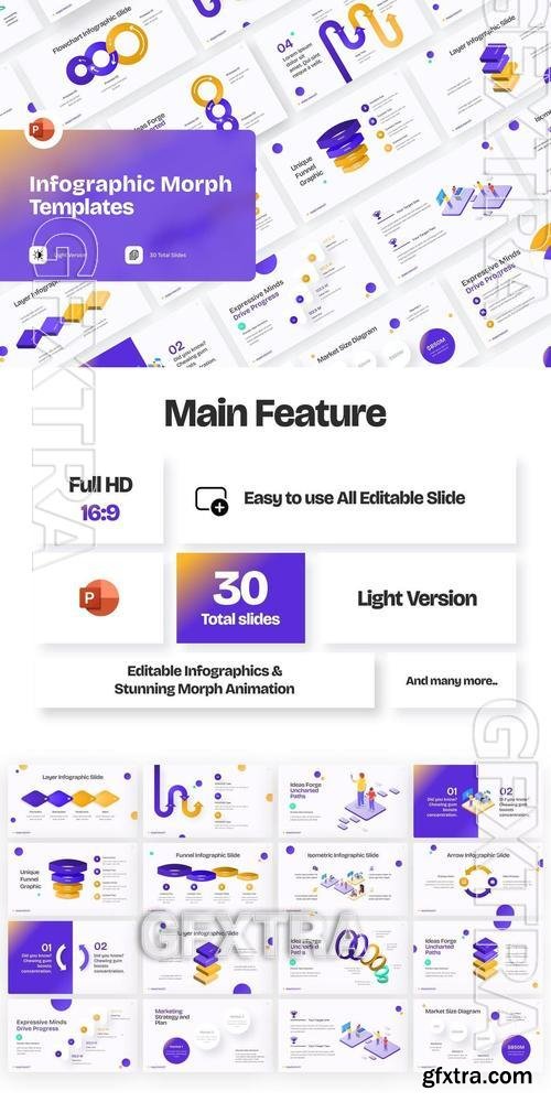 Infographic Slides Morph PowerPoint Template KK9DYZM Infographic Slides Morph PowerPoint Template KK9DYZM