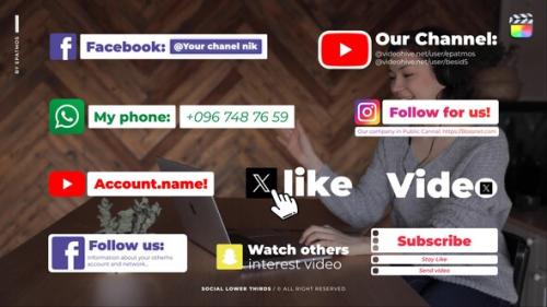Social Lower Thirds | FCPX - 49824181