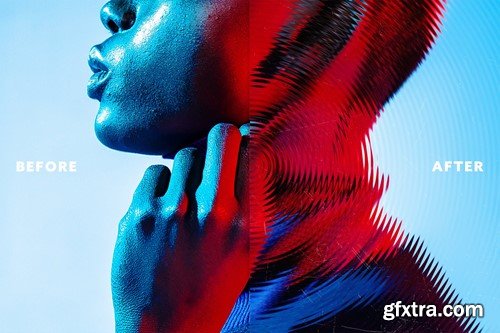 Refraction Glass Photo Effect C65JSXS