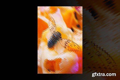 Refraction Glass Photo Effect C65JSXS