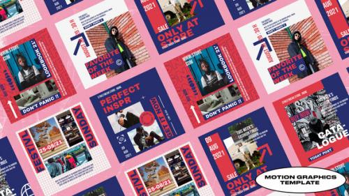 Horribla Flat Media Posts | Mogrt - 49829890