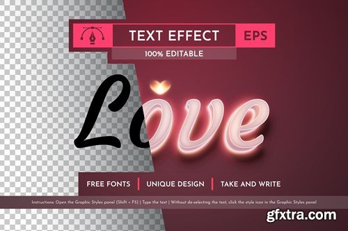 Love - Editable Text Effect, Font Style 4XSXDVM Love - Editable Text Effect, Font Style 4XSXDVM